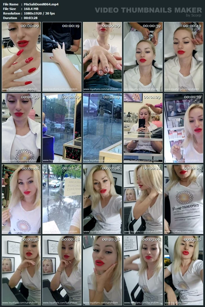 Mistress Daily Life - MISTRESS SARAH DOM - MP4