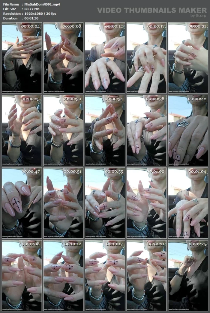 Sharpened My Nails - MISTRESS SARAH DOM - MP4