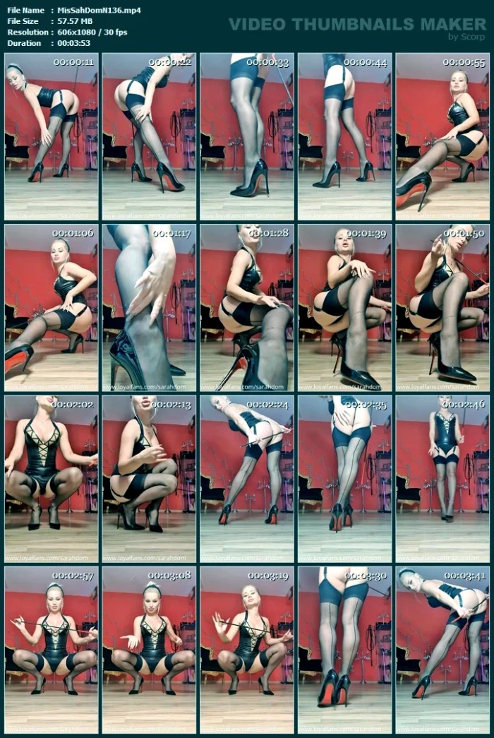 You Should Do Something For Me Each Day - MISTRESS SARAH DOM - MP4