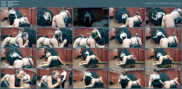 Caning The Brat - MISS SCARLET GRAVES - MP4