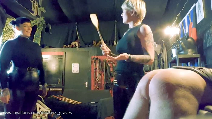 In Session With Mistress Baton - Mutt's Thrashing Part 1 - MISS SCARLET GRAVES - MP4