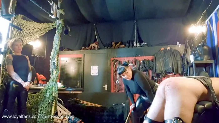 In Session With Mistress Baton - Mutt's Thrashing Part 2 - MISS SCARLET GRAVES - MP4
