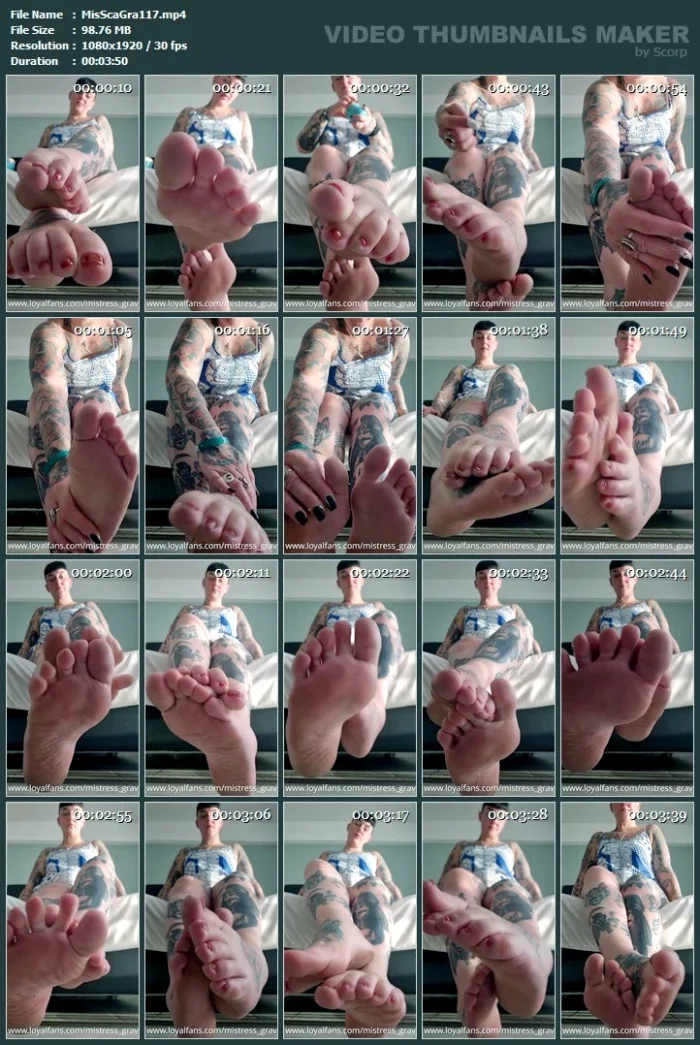 Slippery, Creamy Feet - MISS SCARLET GRAVES - MP4