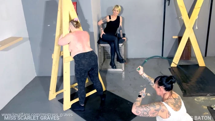 The Whipping Post With Mistress Baton Part 2 - MISS SCARLET GRAVES - MP4