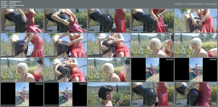 Outdoor Spank - Lesdom - Latex - Spanking - MISTRESS SELINA MINX - MP4