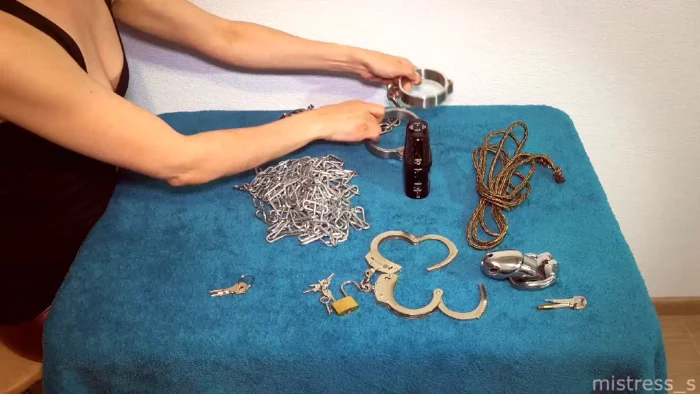 ASMR Sounds With My Bdsm Metal Devices - MISTRESS_S - MP4