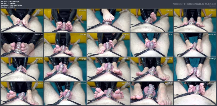 It's Time For Teasing And Chastity Footjob - MISTRESS_S - MP4