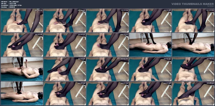 Nylon Stockings Teasing. Can You Raise Cumshot Or Not - MISTRESS_S - MP4