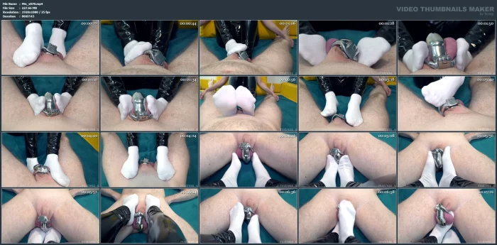 POVChastity Teasing With Feet In White Socks - MISTRESS_S - MP4