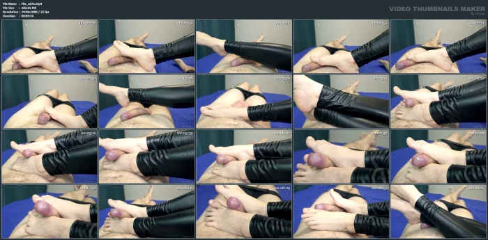 POVFootjob With Bare Feet! Cock Teasing And Orgasm Denial - MISTRESS_S - MP4