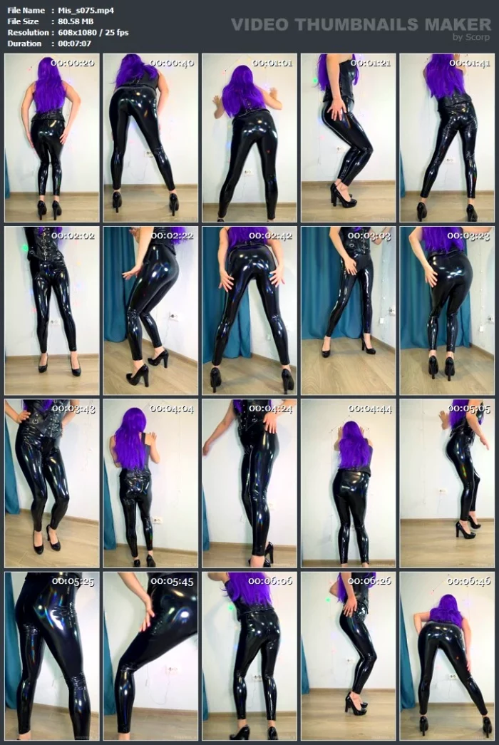 Sexy Dance In Holographic Leggings - MISTRESS_S - MP4