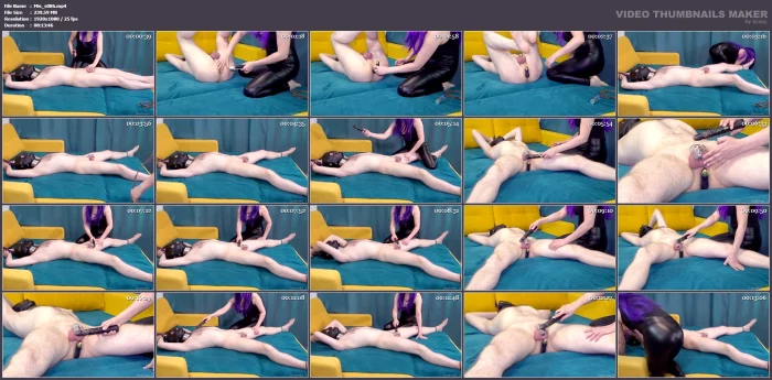 Super Vibro Teasing In Chastity Belt With Two Vibrators - MISTRESS_S - MP4