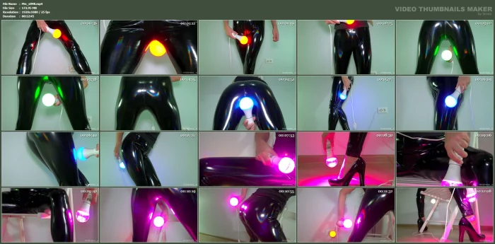 Watch My Holographic Leggings In Colorful Lights - MISTRESS_S - MP4
