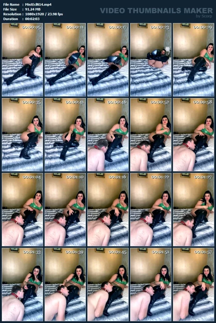 Boot Licker - Enjoy That Leather - MISTRESS ECLIPSE - MP4