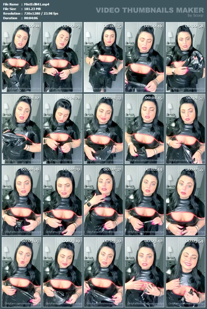 I’d Layer You Up In Latex Bondage - MISTRESS ECLIPSE - MP4