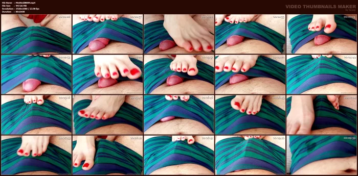 Footjob And Ball Kicking In One? - MISTRESS REDIX - MP4