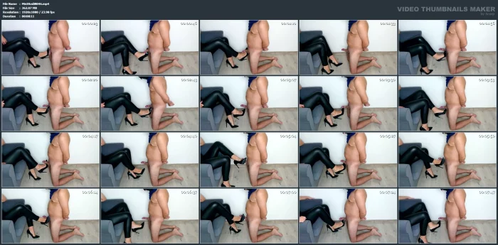 I Decided To Put On Black High Heels And Play With My Slave's Manhood - MISTRESS REDIX - MP4