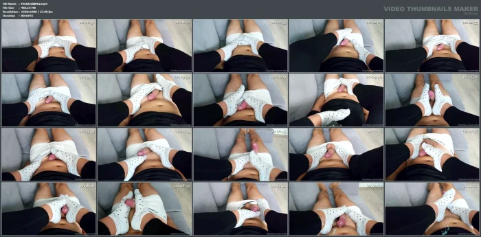 I Kicked His Balls And At The Same Time Rubbed His Cock With My Rough Socks - MISTRESS REDIX - MP4