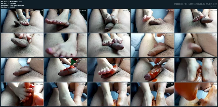 I Kicked His Balls For A While, Then I Put Tabasco Sauce On His Genitals - MISTRESS REDIX - MP4