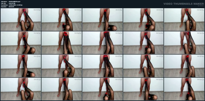 I Love The Combination Of My Red High Heels And Black Tights - MISTRESS REDIX - MP4