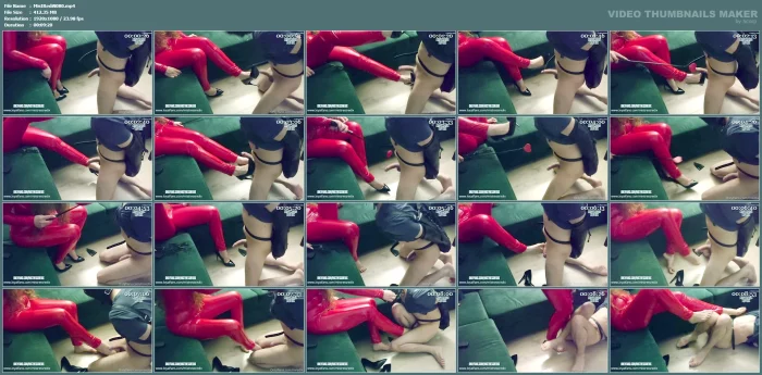 I Made Him Drop On His Knees And Wait For What Awaits His Balls - MISTRESS REDIX - MP4