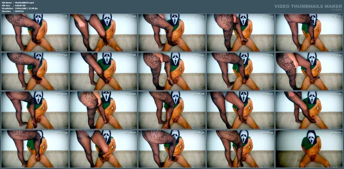I Thought They Were People Collecting Candy, But I Saw A Ghostface! - MISTRESS REDIX - MP4