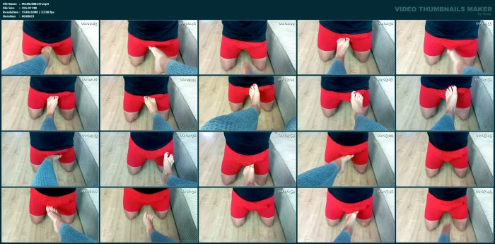 Kick His Balls With My Bare Feet - MISTRESS REDIX - MP4