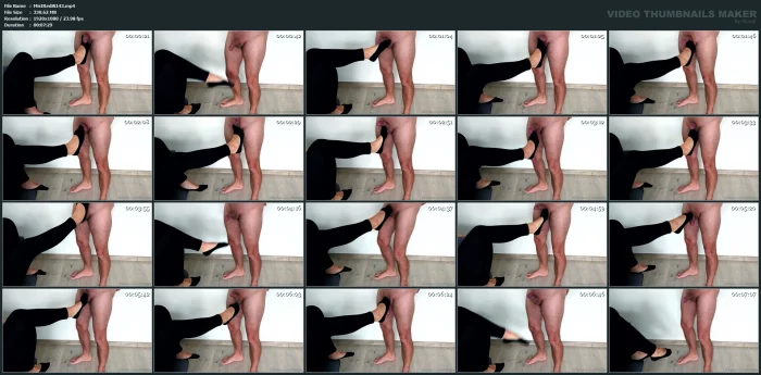 Kick My Slave's Balls Again In Ped Socks - MISTRESS REDIX - MP4