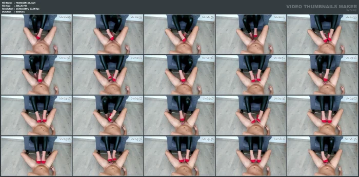 My Red High Heels And Latex Leggings - MISTRESS REDIX - MP4