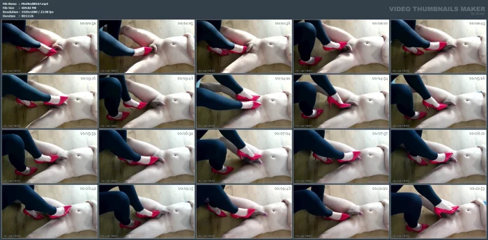 My Slave Lay On The Floor And I Was Kicking His Sore Balls - MISTRESS REDIX - MP4