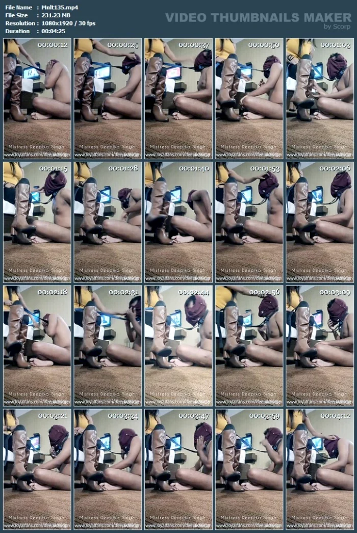 Imagine The Colour Of Your Cheeks After Receiving 200 Slaps - MOONLIGHT - MISTRESS DEEPIKA SINGH - MP4