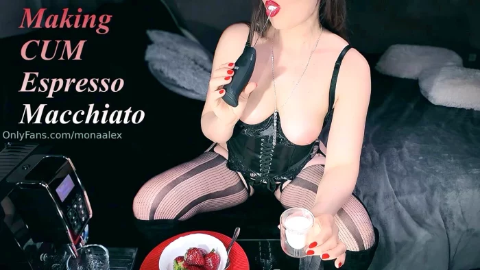 Making Cum Espresso Macchiato - MISS MONA / MONA ALEX - MP4