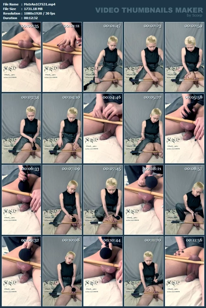 Keep Striking Vas Deferens Reduce Testicle Sensitivity Experiment By Mistress Ann - MISTRESS ANN - MP4