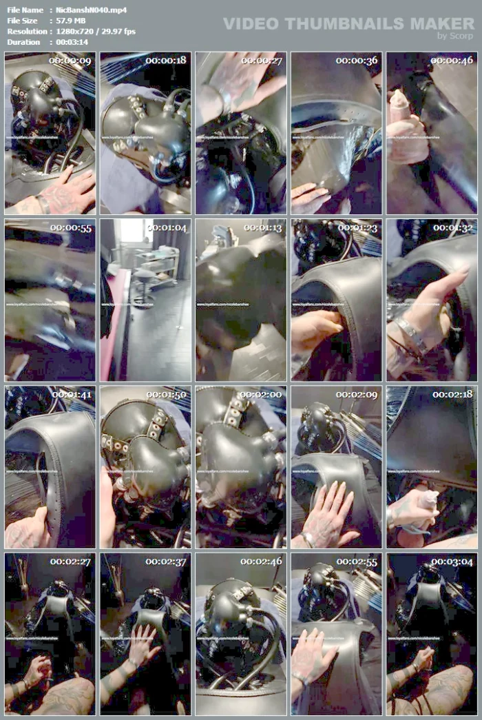 Heavy Rubber Slave - NICOLE BANSHEE - MP4