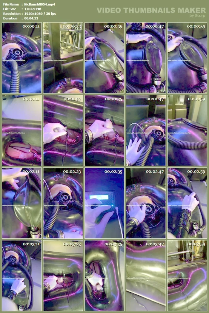 Latex Fetishes - NICOLE BANSHEE - MP4
