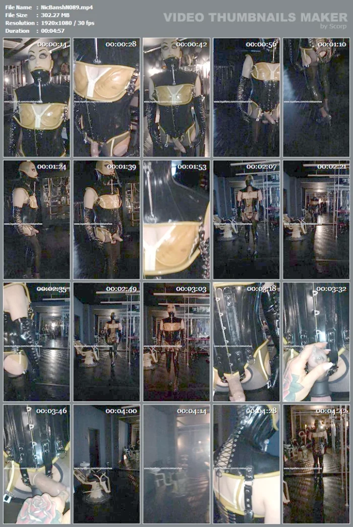 Rubber Doll Catwalk Training - NICOLE BANSHEE - MP4