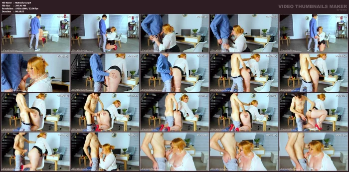 Hot Sexy Secretary And Her Boss - NIURA KOSHKINA - MP4