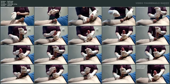 Angry Nurse Surgical Gloves Handjob - NURSE VI - MP4