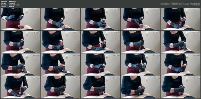 Black Gloves Handjob - NURSE VI - MP4