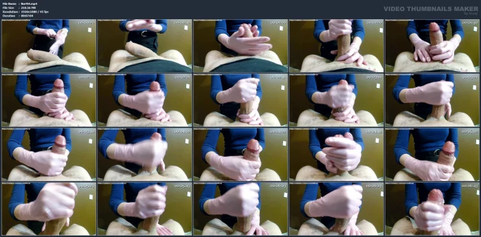 Nurse Handjob With Pink Gloves - NURSE VI - MP4