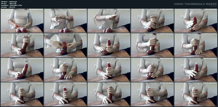 Nurse Surgical Gloves Handjob With Condom - NURSE VI - MP4