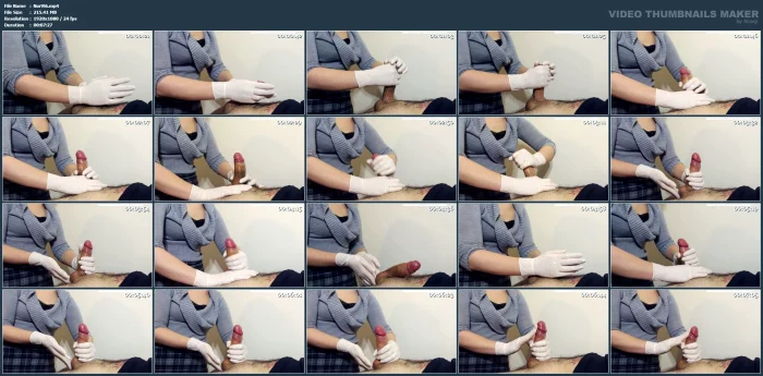 Nurse Vi White Gloves Handjob - NURSE VI - MP4