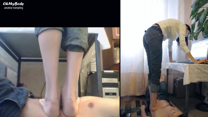 Young Karina (18yo) Uses Me As A Footstool #1 - OHMYBODY - MP4