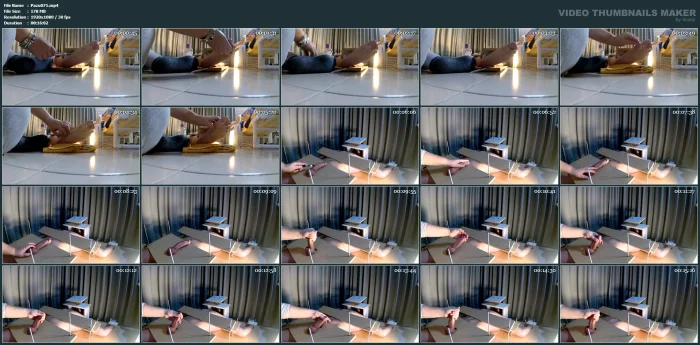 Amateur Femdom Foot Torture And Tease Handjob - PAZUZU_ZU - MP4