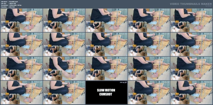 Amateur Femdom Tease And Denial Handjob - Feet Torture - Ruined Orgasm And Post Orgasm Torture - PAZUZU_ZU - MP4