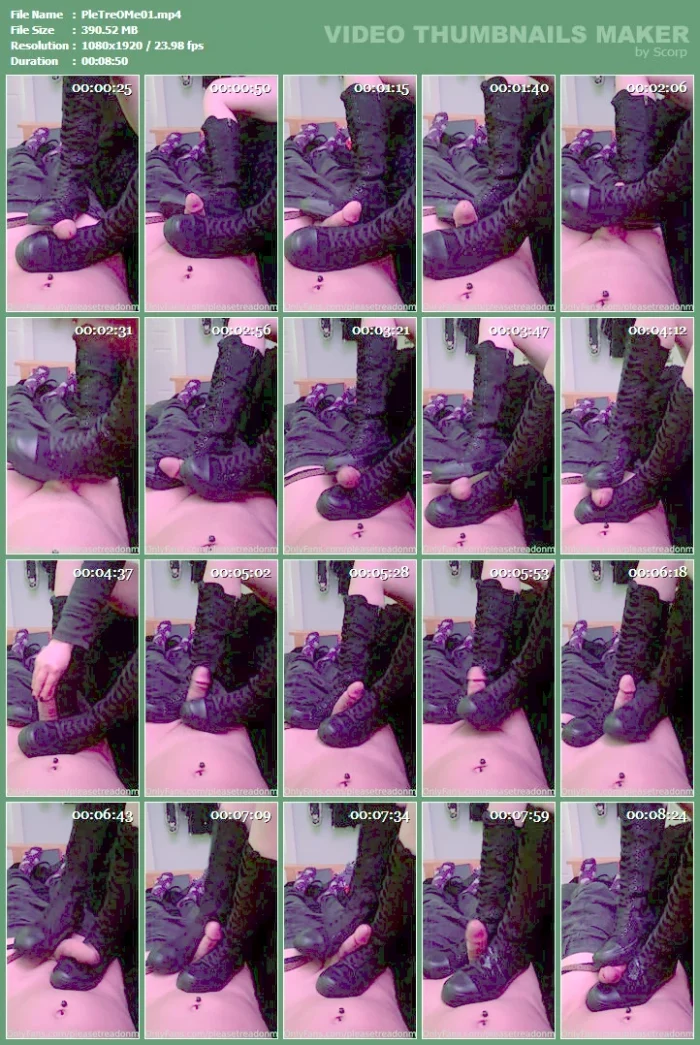 A Fan Bought These Knee High Chuck Taylors For Me - PLEASE TREAD ON ME - MP4