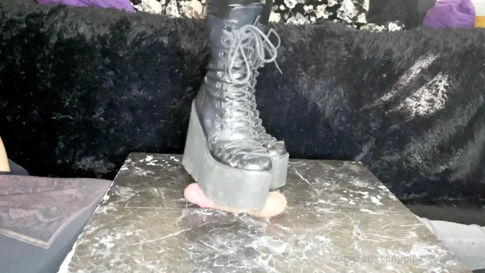 Cock And Ball Crush With Wedge Boots - PLEASE TREAD ON ME - MP4