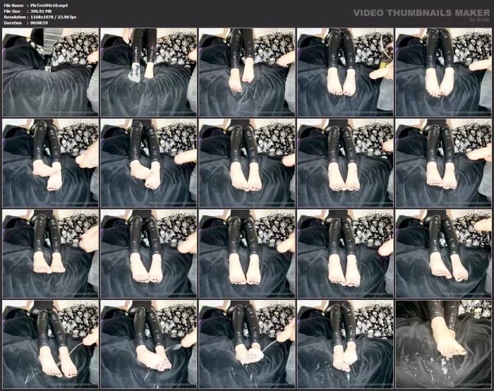 Faked Cumshot With Loads Of Cum On My Toes - PLEASE TREAD ON ME - MP4