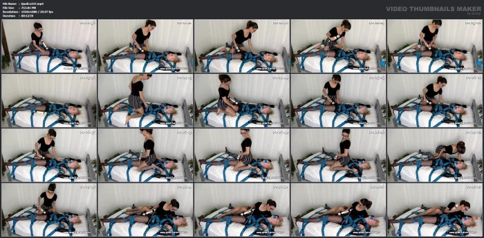 Kat Turner, Lola - Bed Blue Straps Vib - QUALITYCONTROL / TEASEANDTHANKYOU - MP4
