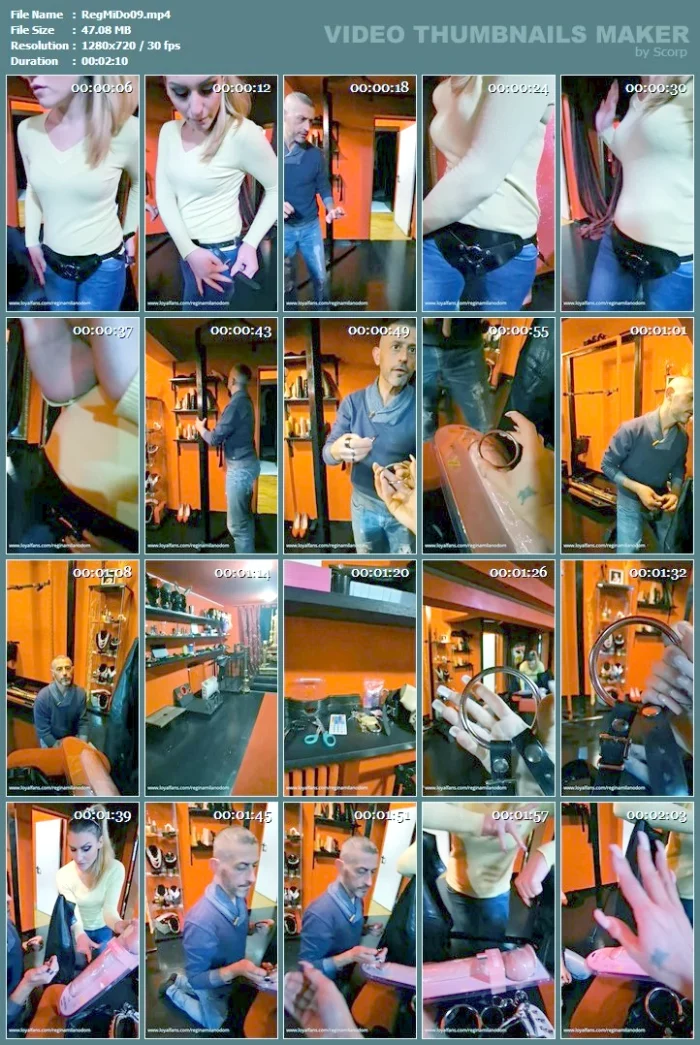 Dress Up The Belt To The Mistress Now - REGINA MILANO DOM / MISTRESS REGINA - MP4